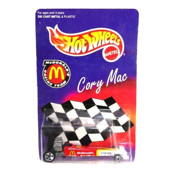 Hot Wheels McDonald's Racing Team CORY MAC toy car vintage MATTEL 1996, NEW - Picture 1 of 2